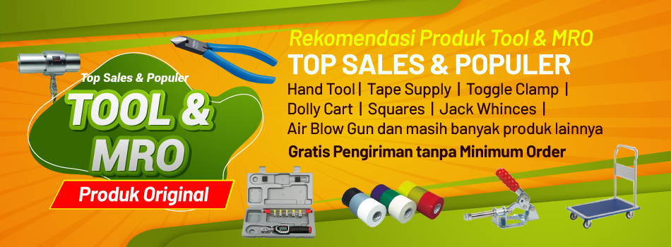 Rekomendasi produk TOP SALES & POPULER Wrench, Tang, Cutter, Vinil Tape, Line Tape, Dolly Cart, Toggle Clamp dan Air Blow Gun